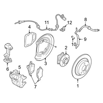 Volvo OE - Rear Suspension - Brake Components (3.2 AWD)