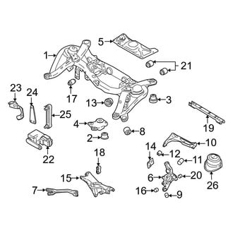 Volvo OE - Rear Suspension - Suspension Components (3.2 AWD)