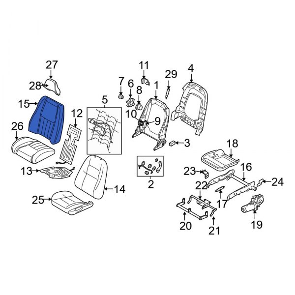 Seat Back Cushion Cover