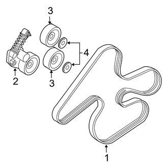 Volvo OE - Cooling - Belts & Pulleys (4.4L)