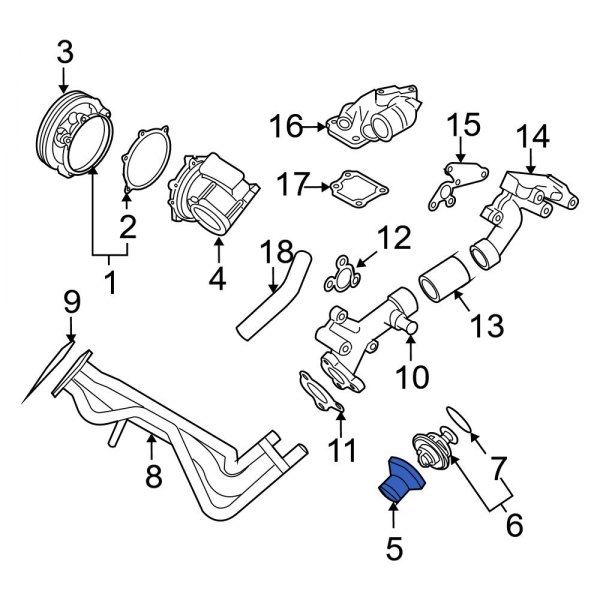 Engine Coolant Thermostat Housing