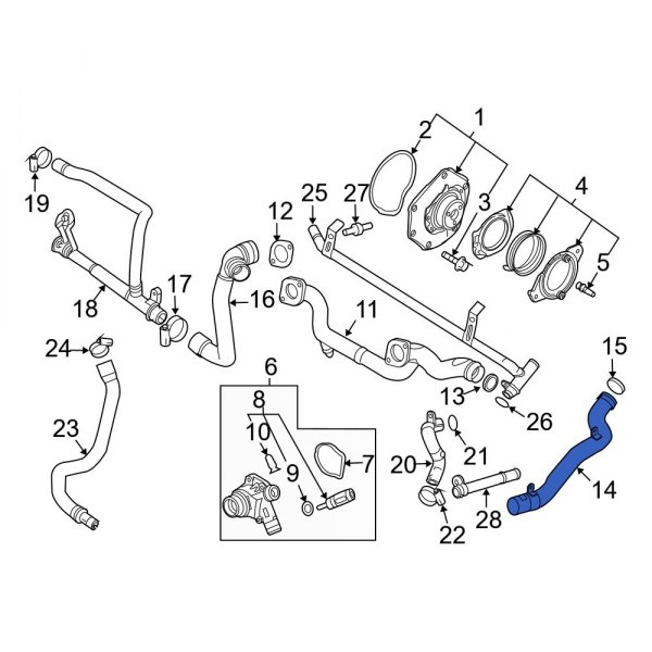 Engine Coolant Pipe