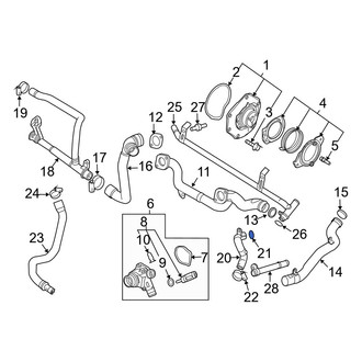 Volvo OE - Engine Coolant Pipe O-Ring
