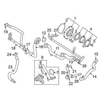 Volvo OE - Engine Coolant Pipe Gasket