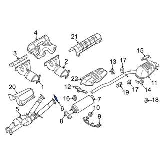 Volvo OE - Rear Catalytic Converter Gasket