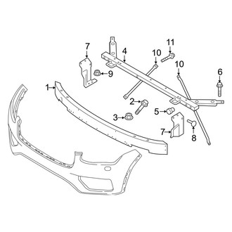 Volvo OE - Front Bumper - Bumper & Components (Impact Bar), (T5 Inscription / T5 Momentum / T6 First Edition / T6 Inscription / T6 Momentum / T8 Inscription / T8 Momentum)