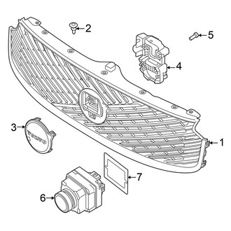 Volvo OE - Grille (From CH# 348733, W/O Dark Theme)