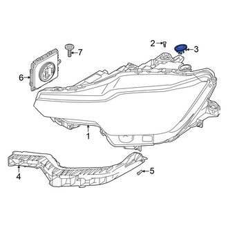 Volvo OE - Front Headlight Bulb Cap