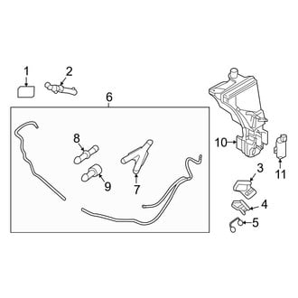 Volvo OE - Front Lamps - Washer Components
