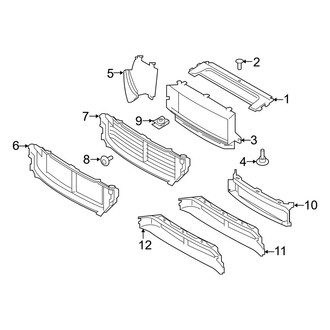 Volvo OE - Radiator Support - Splash Shields (T8 Core / T8 Plus / T8 Ultra)