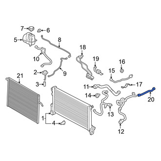 Volvo OE - HVAC Heater Hose