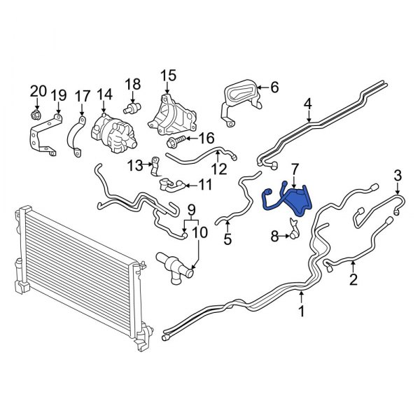 Drive Motor Inverter Radiator Hose