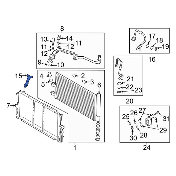 A/C Condenser Mount