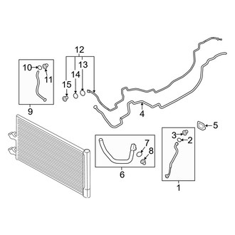 Volvo OE - Air Conditioner & Heater - Rear A/C Lines (T8 Recharge Inscription / T8 Recharge Inscription Expression / T8 Recharge R-Design)
