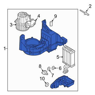 Volvo OE - Rear HVAC Unit Case Assembly