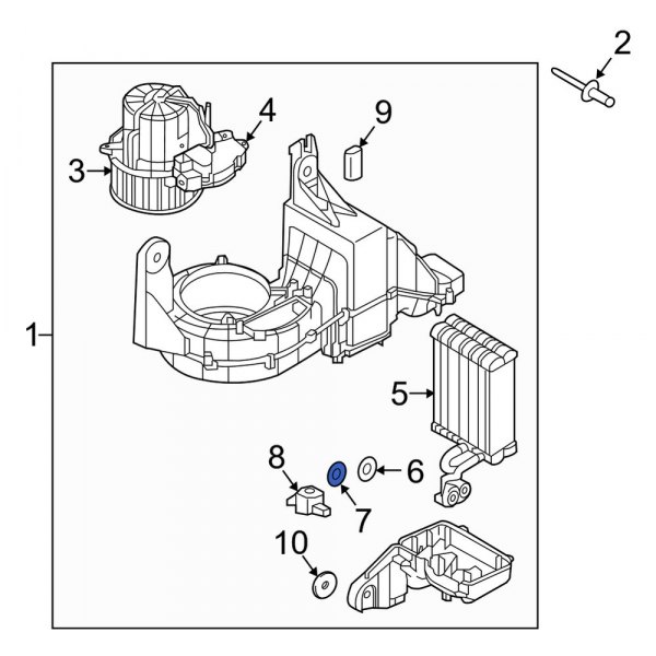 A/C Evaporator Core O-Ring