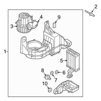 Volvo OE - Air Conditioner & Heater - Rear Evaporator