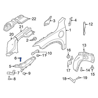 Volvo OE - Fender Rail Bolt