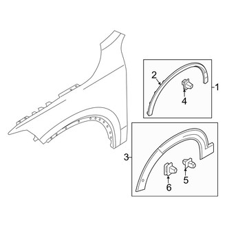 Volvo OE - Fender - Exterior Trim (Accessory), (T5 Inscription / T5 Momentum / T5 R-Design / T6 First Edition / T6 Inscription / T6 Momentum / T6 R-Design)