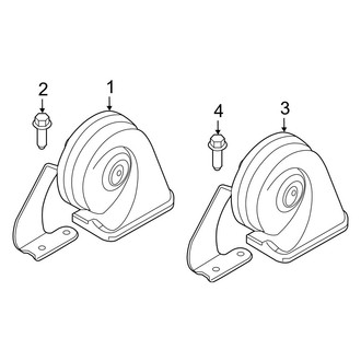 Volvo OE - Electrical - Horn (B5 Core / B5 Plus / B6 Core / B6 Plus / B6 Ultimate / T8 Recharge Core / T8 Recharge Plus / T8 Recharge Ultimate)