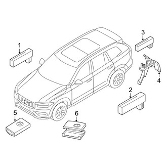 Volvo OE - Electrical Components (Keyless Entry), (T5 Inscription / T5 Momentum / T5 R-Design / T6 First Edition / T6 Inscription / T6 Momentum / T6 R-Design / T8 Inscription / T8 Momentum / T8 R-Design)