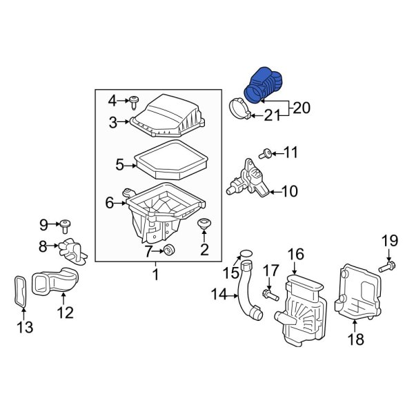 Engine Air Intake Hose