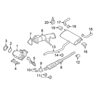 Volvo OE - Exhaust System - Exhaust Components (T8 Core / T8 Plus / T8 Ultra)
