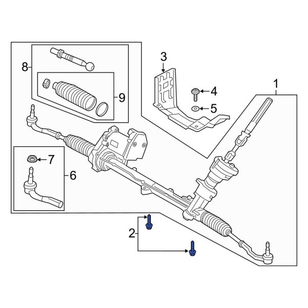 Rack and Pinion Bolt