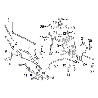 Volvo OE - Wiper Linkage Bolt