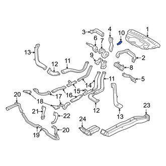 Volvo OE - Rear Center Rearward Instrument Panel Air Duct