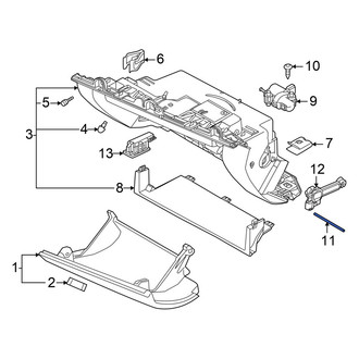 Volvo OE - Front Glove Box Door Hinge Pin