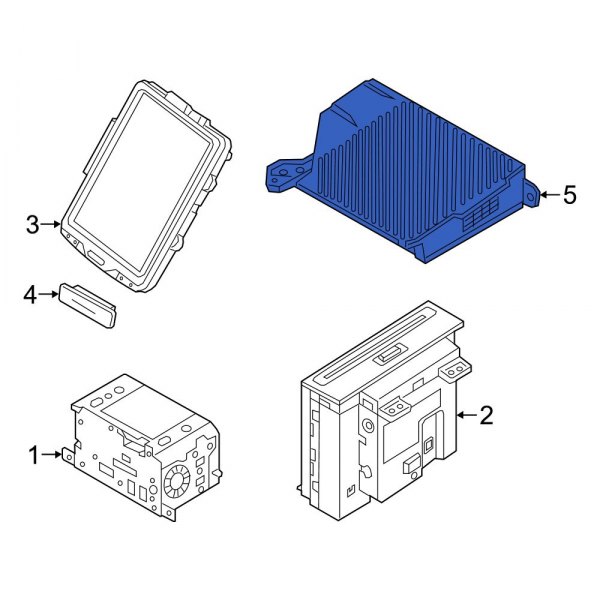 Volvo OE 36011716 Radio Amplifier