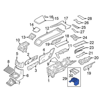 Volvo OE - Rear Console Cup Holder