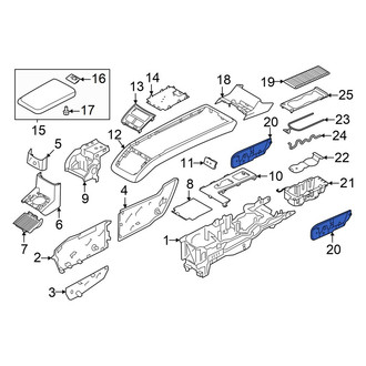 Volvo OE - Right Console Lid Bracket