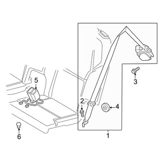Volvo OE - Restraint Systems - Third Row Seat Belts