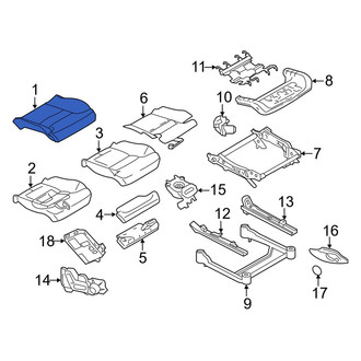 Volvo OE - Front Left Seat Cover