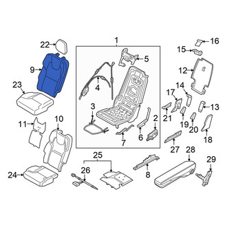 Volvo OE - Center Left Seat Back Cushion Cover