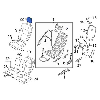 Volvo OE - Center Headrest