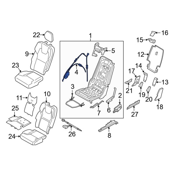 Folding Seat Release Cable