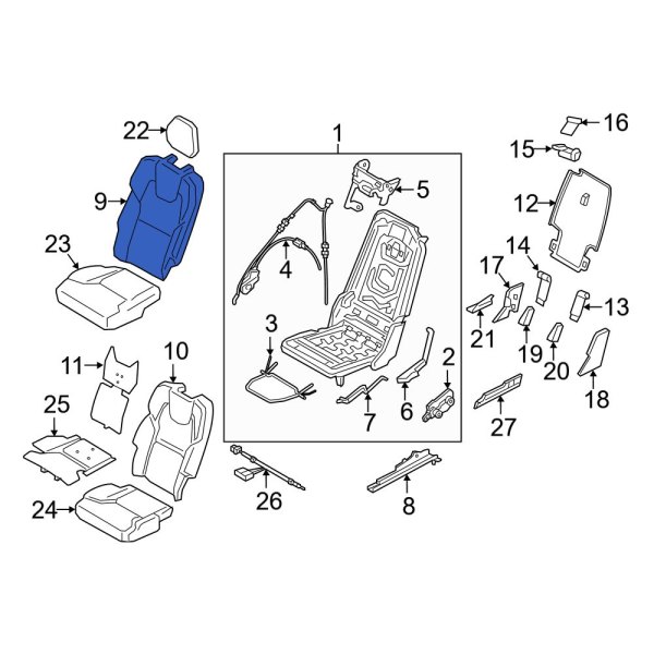 Seat Back Cushion Cover