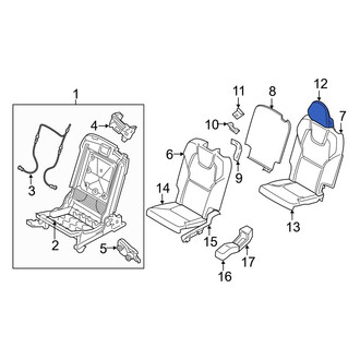 Volvo OE - Rear Headrest