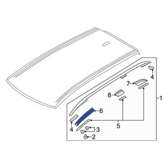 Volvo OE - Front Left Roof Rack Cover