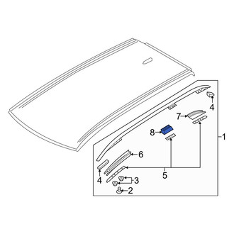 Volvo OE - Center Left Roof Rack Cover