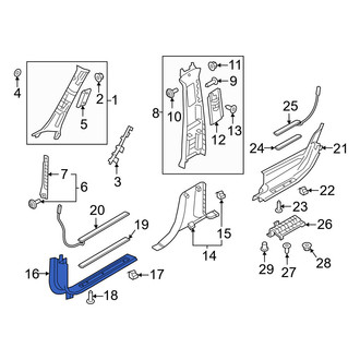 Volvo OE - Rear Right Door Sill Plate