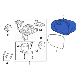 Volvo OE - Front Left Upper Door Mirror Cover