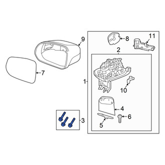 Volvo OE - Door Mirror Housing Screw
