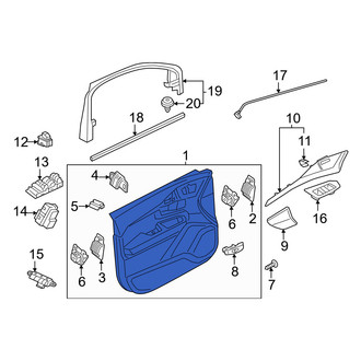 Volvo OE - Front Left Inner Door Interior Trim Panel