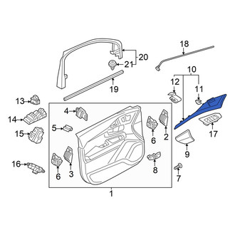 Volvo OE - Front Left Door Trim Molding