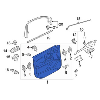 Volvo OE - Front Left Inner Door Interior Trim Panel