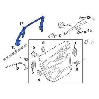 Volvo OE - Rear Right Door Window Molding